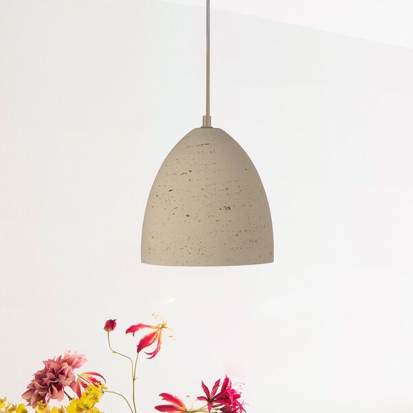 Schöner Wohnen SCHÖNER WOHNEN visilica Traventa, bež, Ø 21 cm, E27, prigušiva, Bež, Dnevni boravak/blagovaonica, Beton