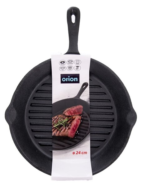Grill tava od lijevanog željeza ø 24 cm Litina – Orion