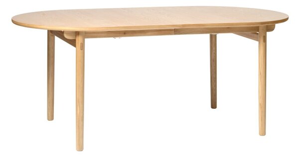 Blagovaonski stol na razvlačenje u dekoru hrasta 100x190 cm Carno - Unique Furniture
