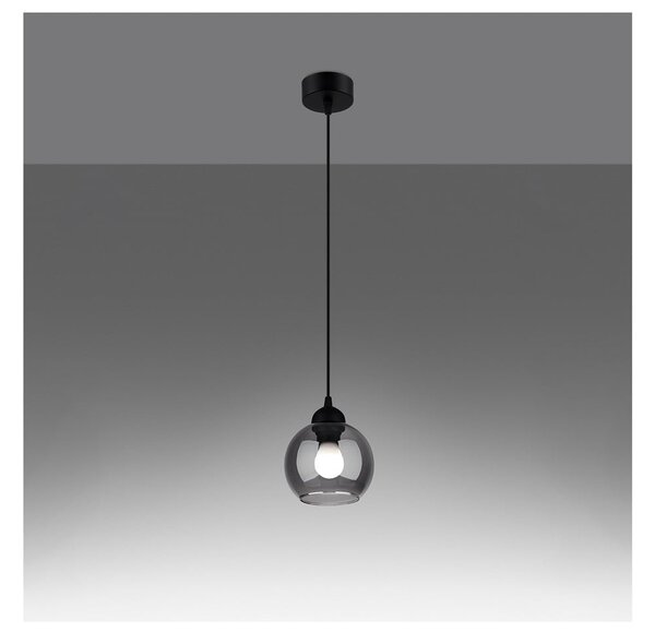 Crna viseća svjetiljka ø 15 cm Grande – Nice Lamps