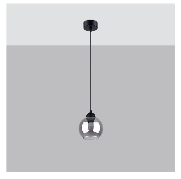 Crna viseća svjetiljka ø 15 cm Grande – Nice Lamps