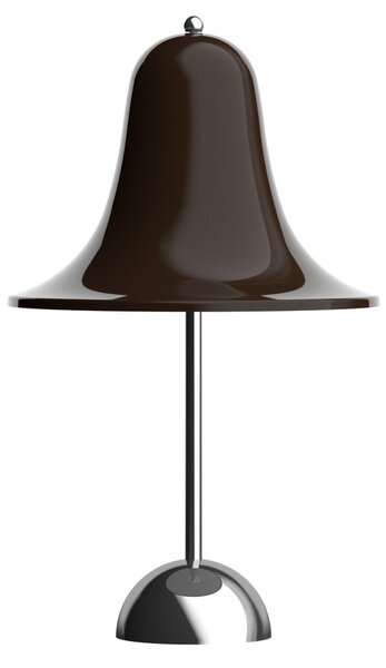 Verpan LED stolna lampa na baterije Pantop, smeđa, visina 30 cm, IP44, prigušiva, Smeđa / hrđa, Dnevni boravak/blagovaonica, Plastika