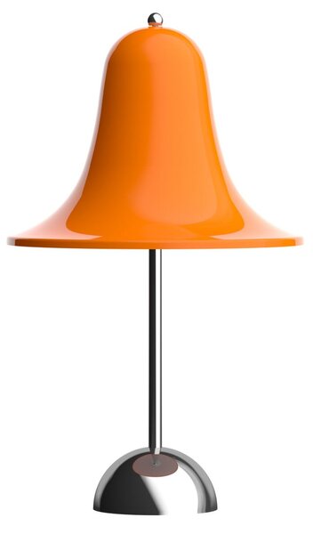 Verpan LED stolna lampa na baterije Pantop, narančasta, visina 30 cm, prigušiva, Naranča, Dnevni boravak/blagovaonica, Plastika