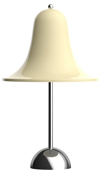 Verpan LED stolna lampa na baterije Pantop, krem bijela, visina 30 cm, prigušiva, Dnevni boravak/blagovaonica, Plastika