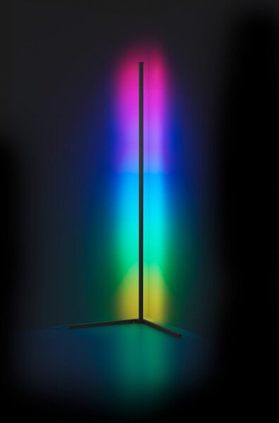 Crna LED stojeća svjetiljka (visina 141 cm) Level – Reality