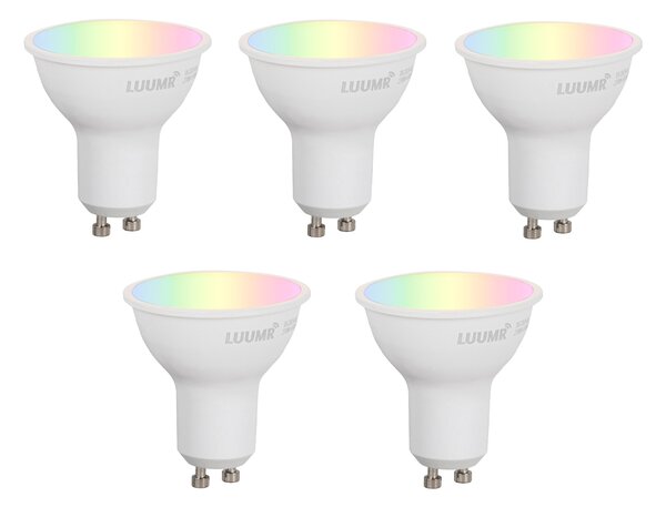 Set od 5 pametnih GU10 50mm prigušivih LED žarulja Opal 4.7W 400 lm 2700-6500K