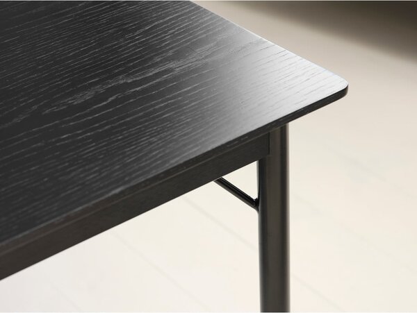 Crni blagovaonski stol 95x180 cm Savona – Unique Furniture