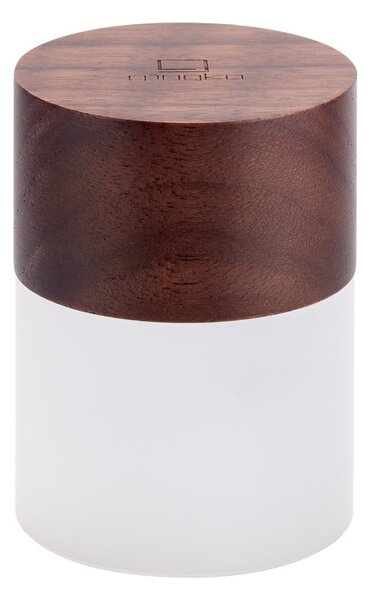 Tamnosmeđa prigušiva stolna svjetiljka sa staklenim sjenilom (visina 10,5 cm) Lemelia - Gingko