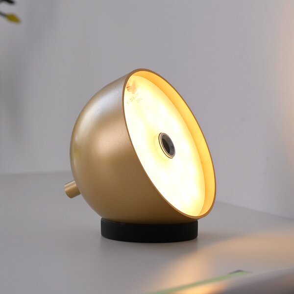 Schöner Wohnen SCHÖNER WOHNEN LED stolna lampa na baterije Belies, zlatna, IP54, prigušiva, Zlato / mjed, Dnevni boravak/blagovaonica, Metal