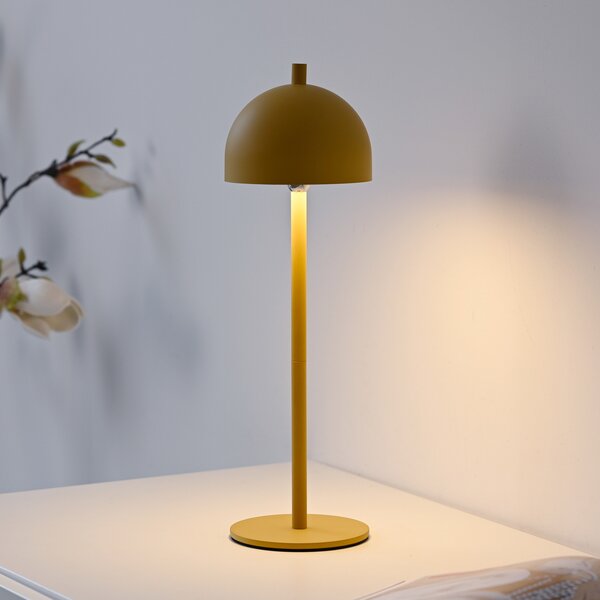 Schöner Wohnen SCHÖNER WOHNEN LED stolna lampa na baterije Belies, flower magic IP54, prigušiva, Žuta, Dnevni boravak/blagovaonica, Metal