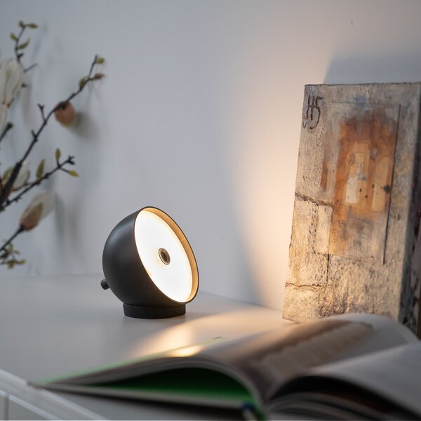 Schöner Wohnen SCHÖNER WOHNEN LED stolna lampa na baterije Belies, crna, IP54, prigušiva, Crno, Dnevni boravak/blagovaonica, Metal