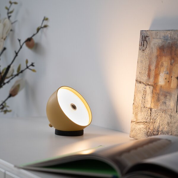 Schöner Wohnen SCHÖNER WOHNEN LED stolna lampa na baterije Belies, flower magic IP54, prigušiva, Žuta, Dnevni boravak/blagovaonica, Metal