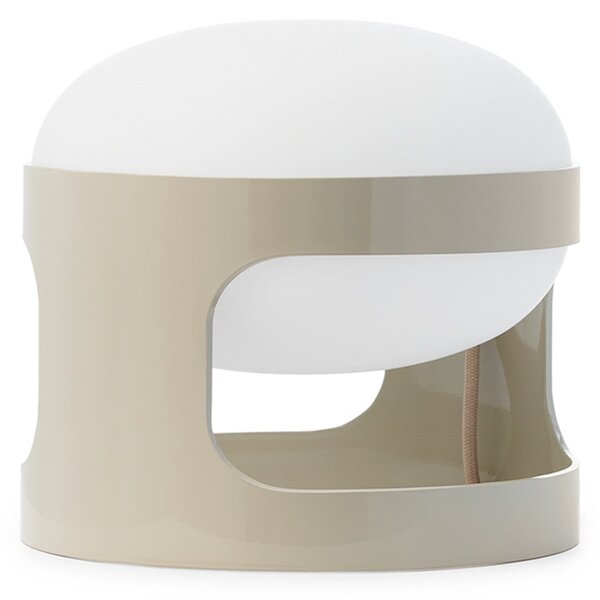 Kartell stolna lampa KD28, siva, Ø 25 cm, E14 LED, Sivo, Dnevni boravak/blagovaonica, Plastika