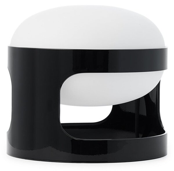 Kartell stolna lampa KD28, crna, Ø 25 cm, E14 LED, Crno, Dnevni boravak/blagovaonica, Plastika