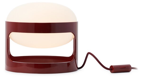 Kartell stolna lampa KD28, tamnocrvena, Ø 25 cm, E14 LED, Crvena, Dnevni boravak/blagovaonica, Plastika