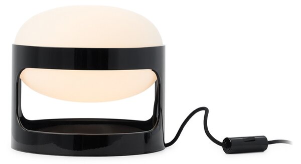 Kartell stolna lampa KD28, crna, Ø 25 cm, E14 LED, Crno, Dnevni boravak/blagovaonica, Plastika
