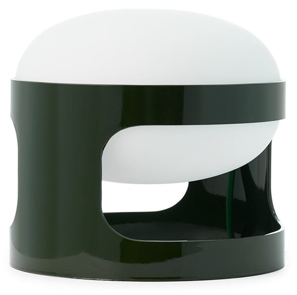 Kartell stolna lampa KD28, šumsko zelena, Ø 25 cm, E14 LED, Zelena, Dnevni boravak/blagovaonica, Plastika