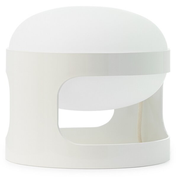 Kartell stolna lampa KD28, bijela, Ø 25 cm, E14 LED, Bijela, Dnevni boravak/blagovaonica, Plastika