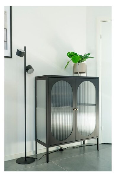 Crna metalna vitrina 90x110 cm Adelaide – House Nordic