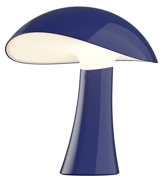 Louis Poulsen LED stolna lampa na baterije Rumee 220, plava, IP44, prigušiva, Plava, Dnevni boravak/blagovaonica, Plastika