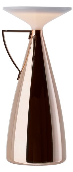 Kartell LED stolna lampa na baterije Camomille, bakrene boje, prigušena., prigušiva, Bakar, Dnevni boravak/blagovaonica, Plastika