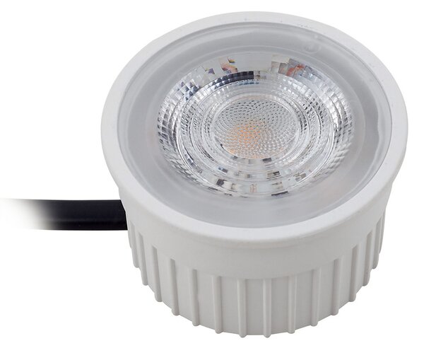 PRIOS Prios Fibur ugradbeni stropni reflektor s LED modulom, bež, set od 10 komada, prigušiva, Bež, Dnevni boravak/blagovaonica, Metal