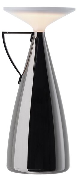 Kartell LED punjiva stolna lampa Camomille, tamno siva, dim., prigušiva, Sivo, Dnevni boravak/blagovaonica, Plastika