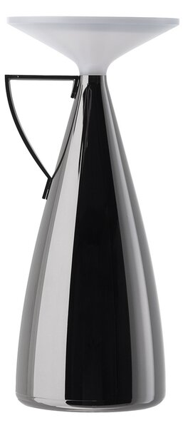 Kartell LED punjiva stolna lampa Camomille, tamno siva, dim., prigušiva, Sivo, Dnevni boravak/blagovaonica, Plastika