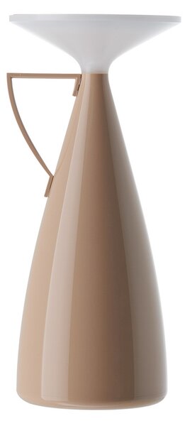 Kartell LED stolna lampa na baterije Camomille, bež, visina 24 cm, prigušiva, Bež, Dnevni boravak/blagovaonica, Plastika