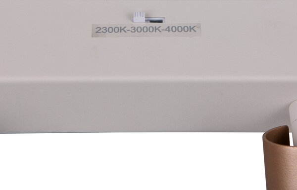 Trio Lighting LED stropni reflektor Ambala. Duljina 44 cm, sivo/smeđa, 3 žarulje., prigušiva, Smeđa / hrđa, Dnevni boravak/blagovaonica, Metal