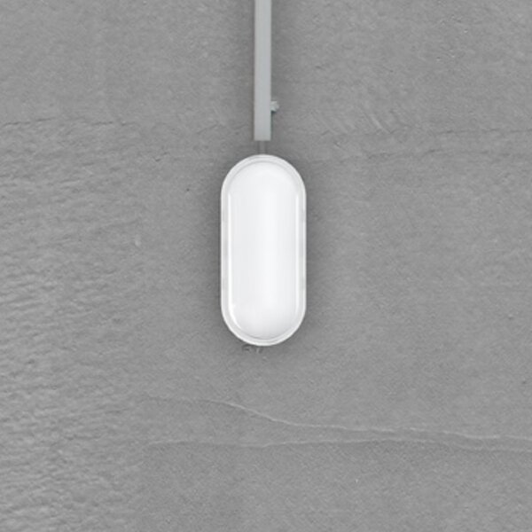 MEGATRON LED vanjska zidna svjetiljka Zella Neo XL senzor, bijela, IP54, prigušiva, Bijela, Područje hodnika, Plastika