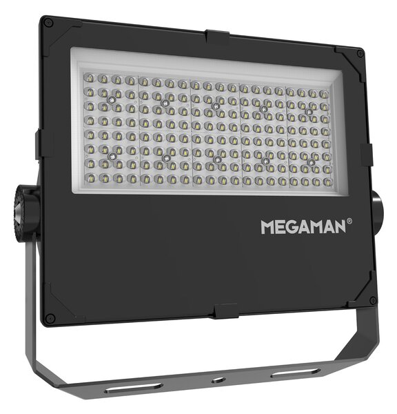 MEGAMAN LED vanjski reflektor Hugo, 90 W, 3000 K, IP66, Crno, Aluminij
