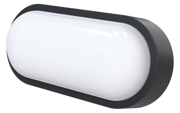 MEGATRON LED vanjska zidna svjetiljka Zella Neo XL, crna, IP54, prigušiva, Crno, Područje hodnika, Plastika
