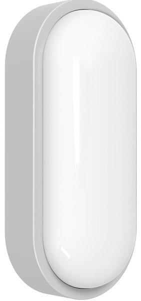 MEGATRON LED vanjska zidna svjetiljka Zella Neo XL, siva, IP54, prigušiva, Sivo, Područje hodnika, Plastika