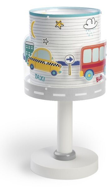 Dalber Dječja stolna lampa Baby Travel, G4, Ø 15 cm, Bijela, rasadnik, Plastika