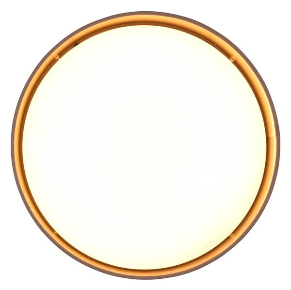 Svjetlo smeđa LED stropna svjetiljka ø 30 cm Locarno – Trio