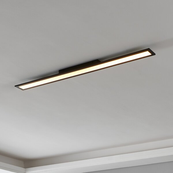 EGLO connect Salobrena-Z LED stropna svjetiljka, 120x10cm, crna, prigušiva, Crno, Dnevni boravak/blagovaonica, Metal