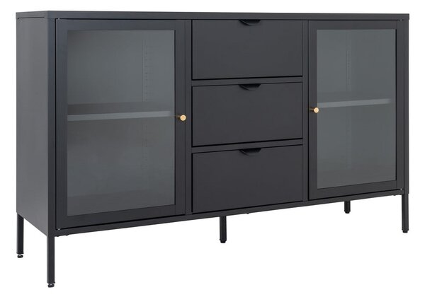 Crna metalna komoda 140x85 cm Dalby – House Nordic