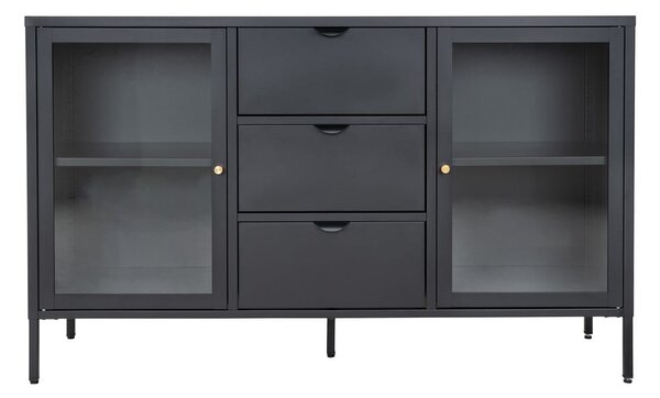 Crna metalna komoda 140x85 cm Dalby – House Nordic