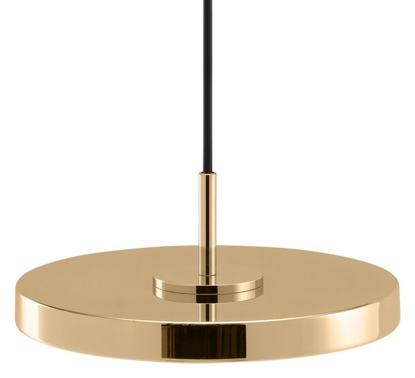 UMAGE LED viseća svjetiljka Asteria Micro, polirani mesing, Ø 15 cm, prigušiva, Zlato / mjed, Dnevni boravak/blagovaonica, Metal