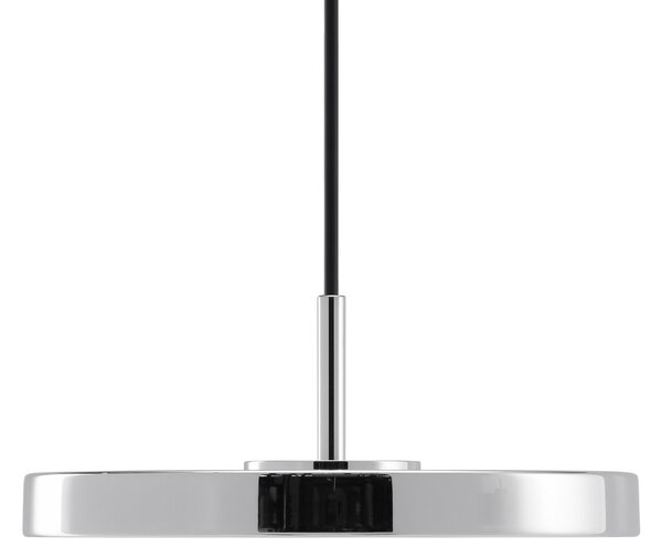 UMAGE LED viseća svjetiljka Asteria Micro, polirani čelik, Ø 15 cm, prigušiva, Metalik, Dnevni boravak/blagovaonica, Metal