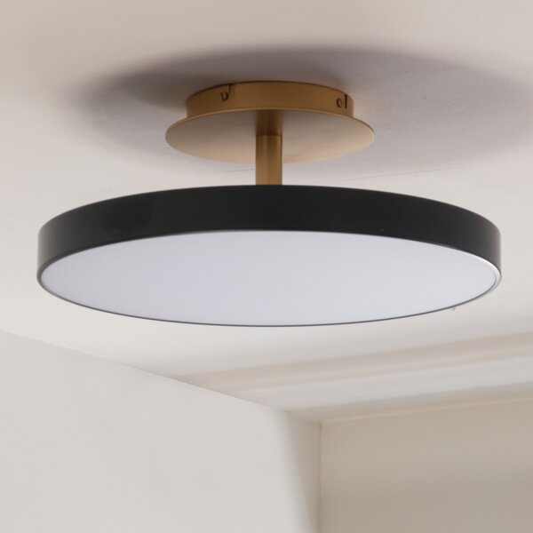 UMAGE LED stropna svjetiljka Asteria UP PLUS, antracit Ø 60 cm CCT, prigušiva, Crno, Dnevni boravak/blagovaonica, Metal