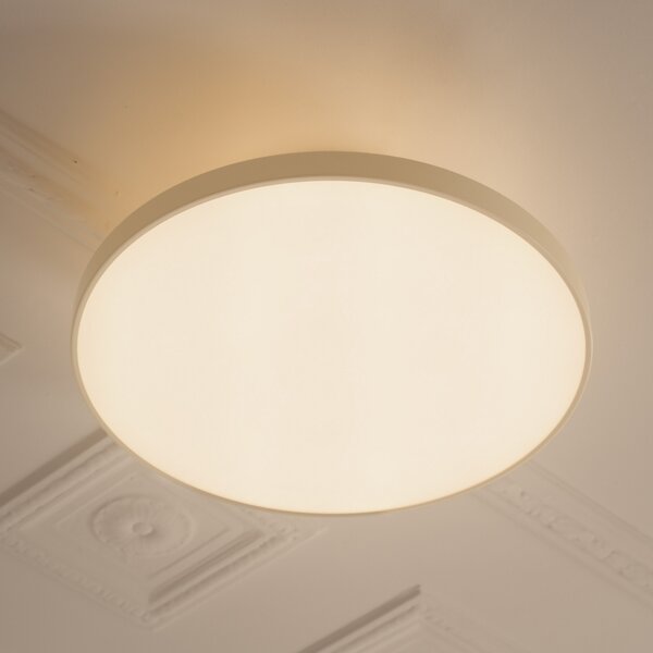 UMAGE LED stropna svjetiljka Asteria UP PLUS, biserno bijela, Ø 60 cm CCT, prigušiva, Bež, Dnevni boravak/blagovaonica, Metal