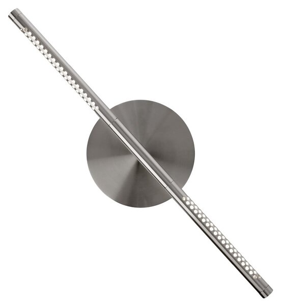 UMAGE LED zidna svjetiljka Omni, boje čelika, širina 54 cm, 2 žarulje., prigušiva, Metalik, Dnevni boravak/blagovaonica, Aluminij