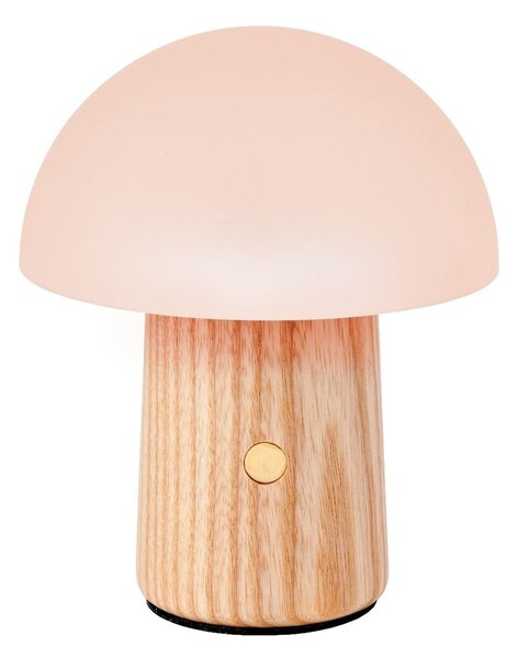 Prigušiva stolna lampa u prirodnoj boji sa staklenim sjenilom (visina 13 cm) Alice - Gingko