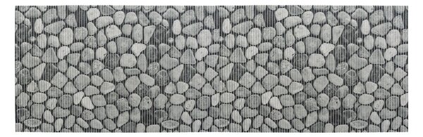 Siva plastična kupaonska prostirka 65x200 cm Sassi - Wenko
