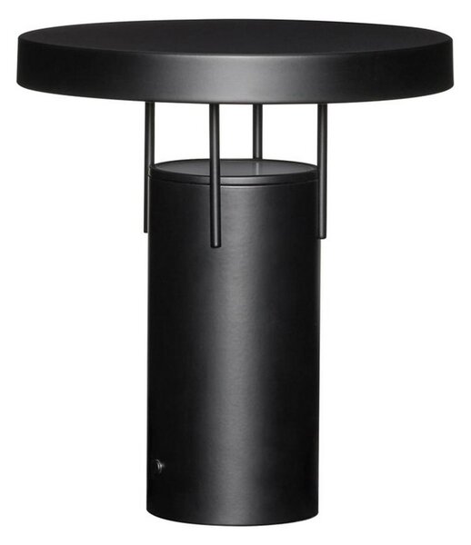 Hübsch HÖBSCH LED punjiva stolna lampa BringMe, mat crna, visina 28 cm, prigušiva, Crno, Metal