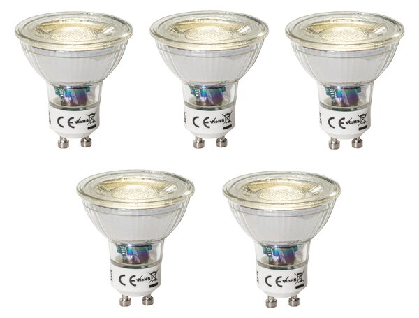 Set od 5 GU10 prigušivih LED žarulja 3W 200 lm 4000K