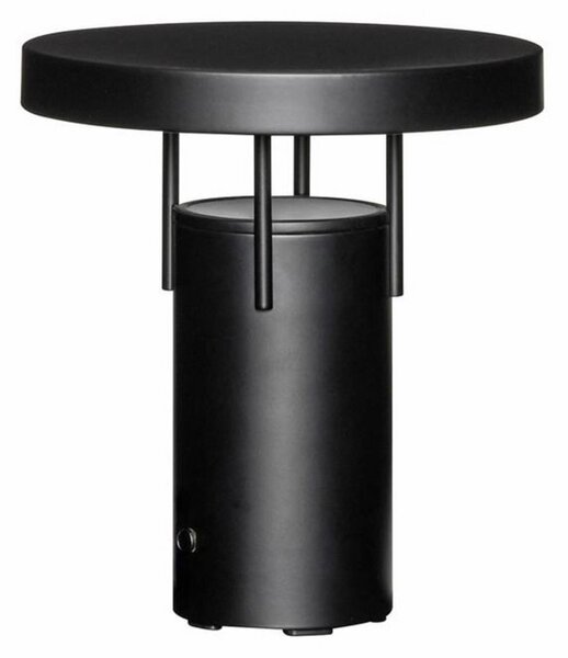Hübsch HÖBSCH LED punjiva stolna lampa BringMe Mini, mat crna, 20 cm, prigušiva, Crno, Metal