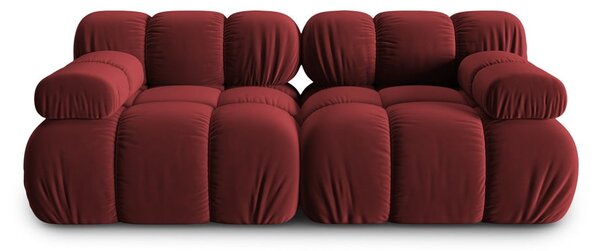 Crvena baršunasti sofa 188 cm Bellis – Micadoni Home